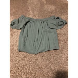 Off the Shoulder Crop Top